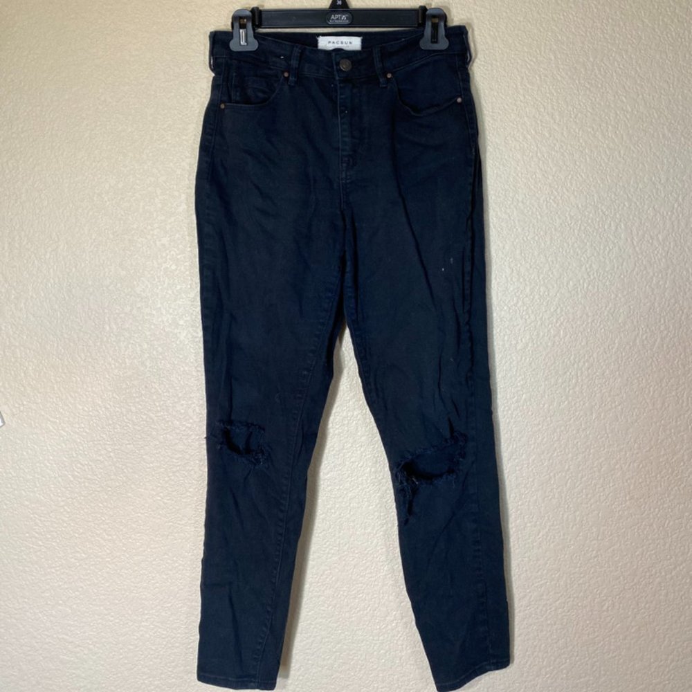 Black High-Rise PacSun Jeans